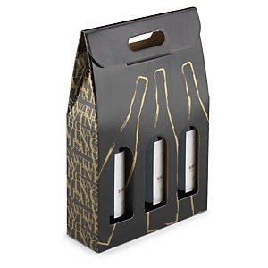 Draagkarton voor 3 flessen